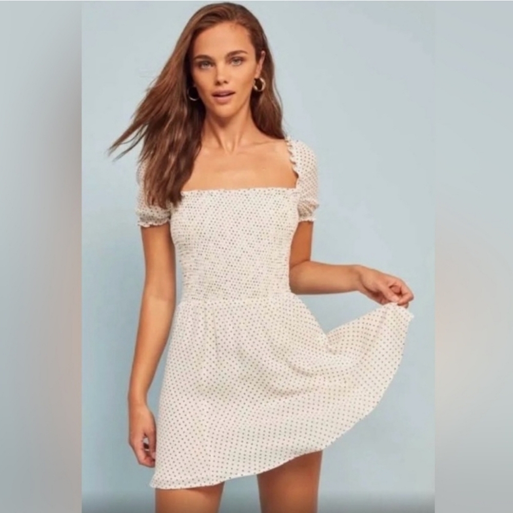 Polkadot Reformation Mini Dress